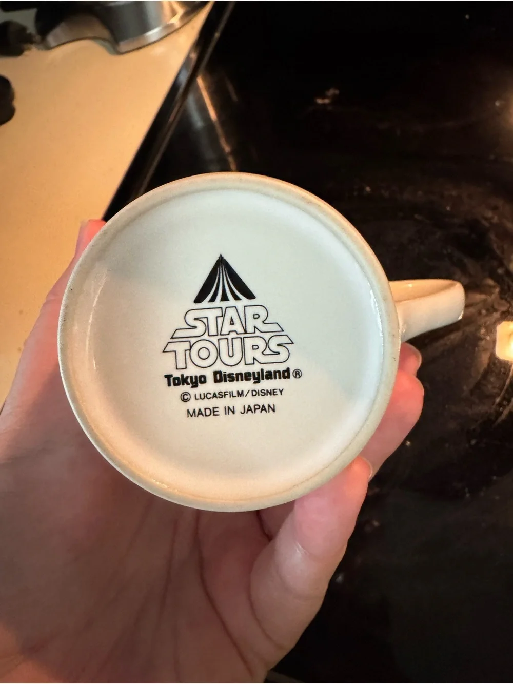 RARE VINTAGE Tokyo Disneyland Star Tours Lucasfilm Mug Made In Japan